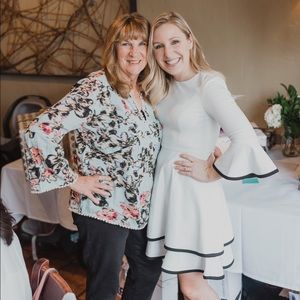 Eliza J Bell Sleeve Fit & Flare Dress